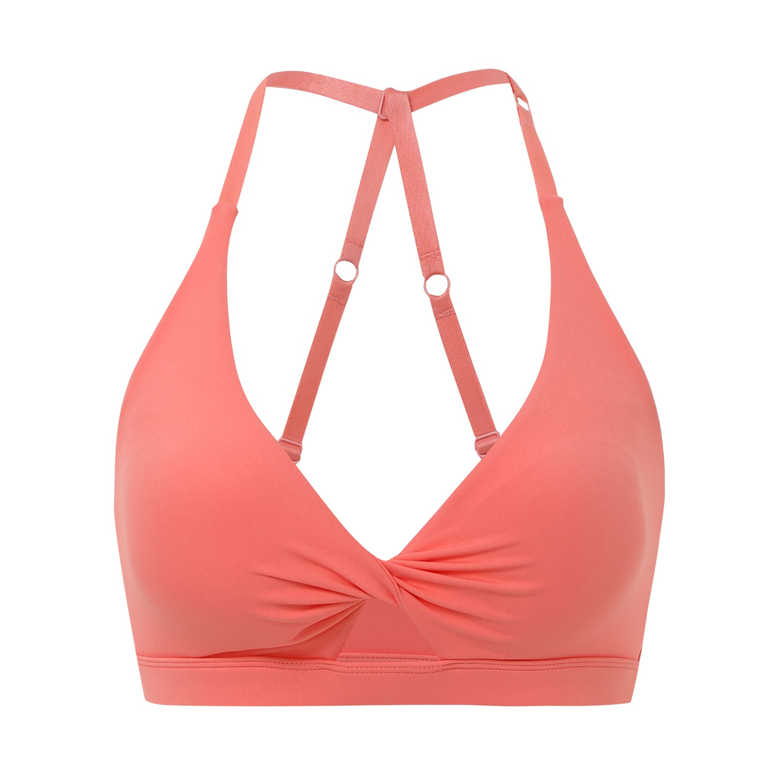 thumbnail image 5 of Sujetador deportivo a prueba de golpes para mujer - Tirantes ajustables, cuello en V, relleno extraíble, nailon/spandex, yoga, running, fitness, tallas S-XL, contorno de pecho 66-75 cm, 5 of 8